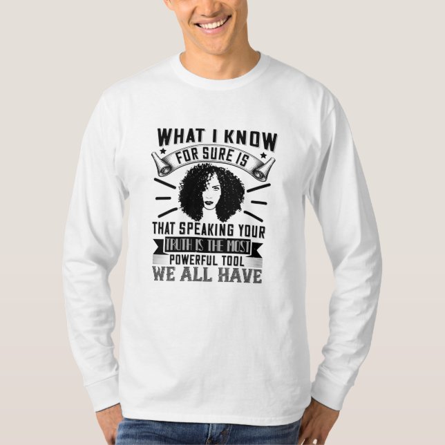 Camiseta BLM - Falar a sua verdade é poderoso (Frente)