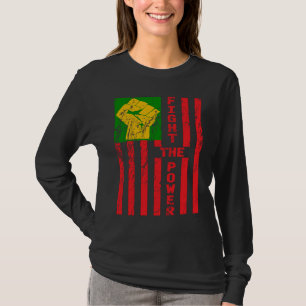 Camiseta BLM Fúria O Poder Racial Da Justiça Social Pan Afr