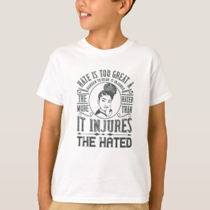 Camiseta BLM - O ódio é excelente fardo demais para suporta