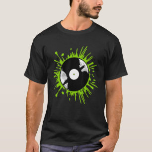 Camiseta Blob de Cor Verde do Slimo do Plato de Vinilo