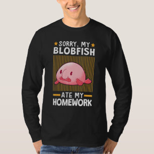 Camiseta Blobfish Comeu Meu Trabalho De Casa