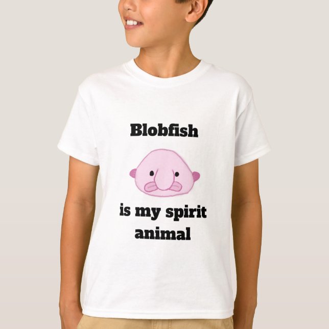Camiseta Blobfish é meu animal do espírito (Frente)