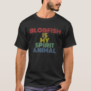 Camiseta Blobfish é meu animal espiritual retrô dos anos 70