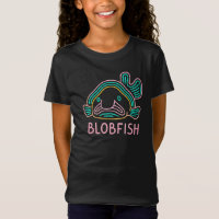 Blobfish Neon Engraçado – Desenho Animado Surreal