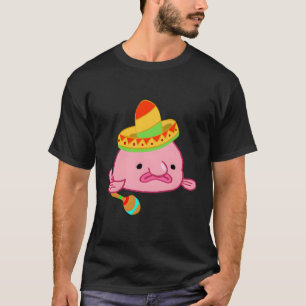 Camiseta Blobfish Sombrero Figurino Mexicano Nãozinho