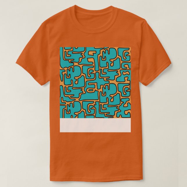 Camiseta Blobs de cores inspirados no Matisse 70s (Frente do Design)