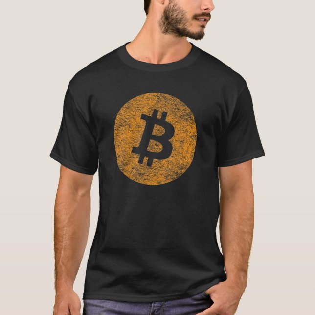 Camiseta Blocalidade do Logotipo Afastado Bitcurrency (Frente)