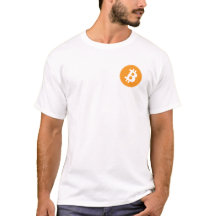 Blocchain Laranja Bitmoney T-Shirt Mostra o seu p