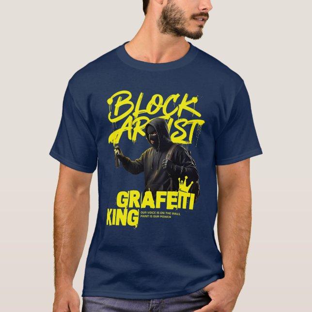 Camiseta Block Artist – Graffiti King Tee (Frente)
