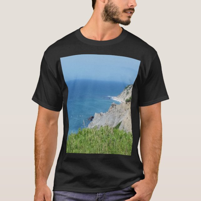 Camiseta Block Island Bluffs - Block Island, Rhode Island (Frente)