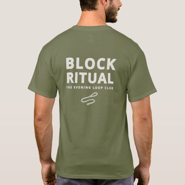 Camiseta Block Ritual Evening Loop Dog Owner Club T-Shirt (Verso)