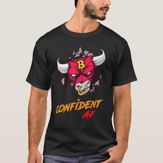 Camiseta Blockchain B de criptocorrenagem de cristais confi (Frente)