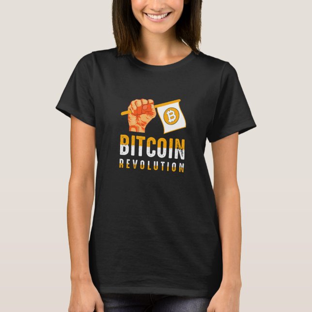 Camiseta Blockchain Crypto Hodl Btc Da Revolução De Bitmone (Frente)