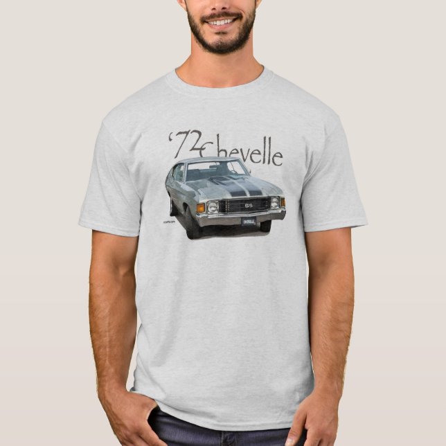 Camiseta Bloco 1972 grande de Chevrolet Chevelle SS (Frente)