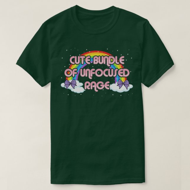 Camiseta Bloco Bonito De Gótico De Pastel Funny Funny, Funn (Frente do Design)