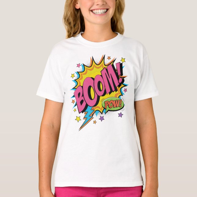Camiseta Bloco BOOM - Comic Sweet - Retro (Frente)