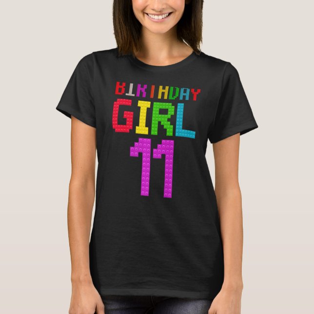 Camiseta Bloco De 11 Anos, Bloco De Bicicleta De 11 Bonito (Frente)