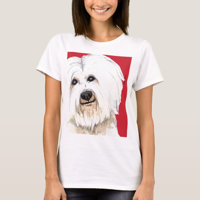 Camiseta Bloco de Cor do Algodão (Frente)