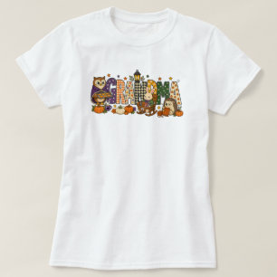 Camiseta Bloco de Letras da Vovó Aconchegante