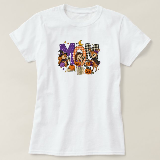 Camiseta Bloco de Letras de Mãe Assustadora  (Frente do Design)
