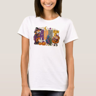 Camiseta Bloco de Letras de Tia Divertida