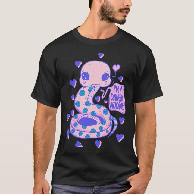 Camiseta Bloco de Perigo Cónico - Cobra Adorável (Frente)