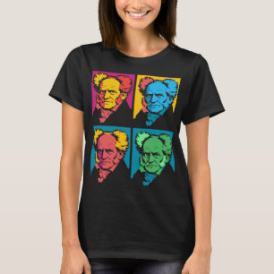 Camiseta Bloco de retrato pop art de Schopenhauer