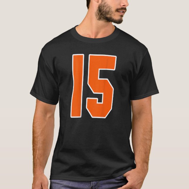 Camiseta Bloco Esportivo Laranja Impressão 15 Para Esporte (Frente)