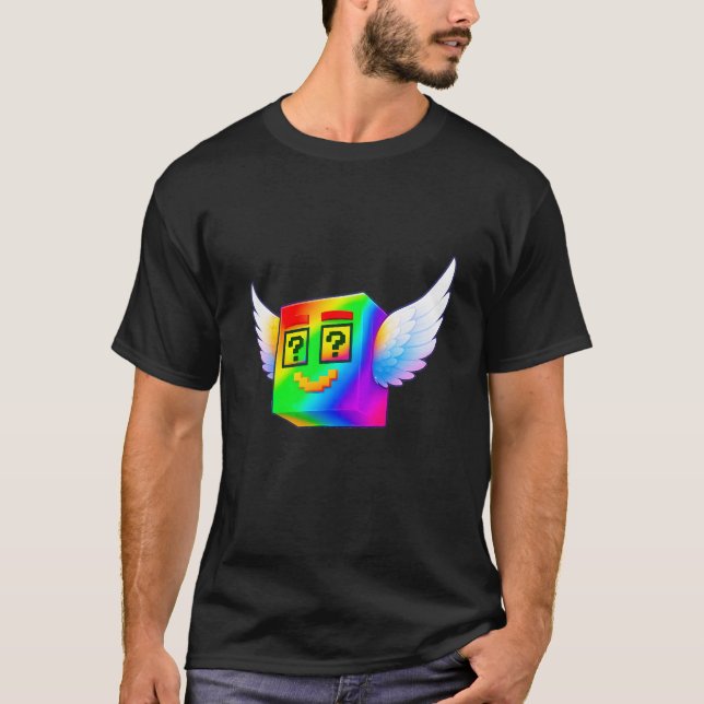Camiseta Bloco Sortudo Arco-íris Mítico Novo Segredo Brainr (Frente)