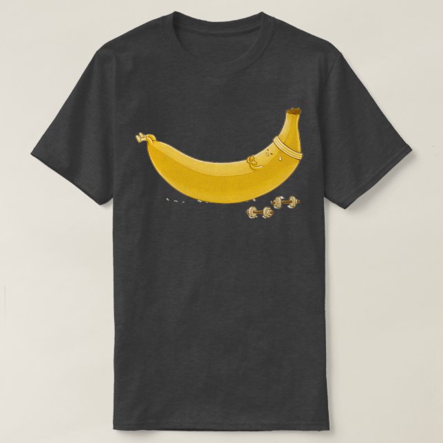Camiseta Blocos de Banana Tentar Duro (Frente do Design)