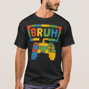 Camiseta Blocos de Construção Aniversário dos Bruh Boys Con