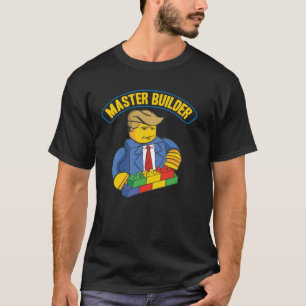 Camiseta Blocos de Construção do Construtor Mestre Homens