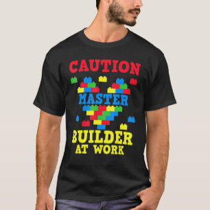 Camiseta Blocos de Construção do Mestre Construtor 4