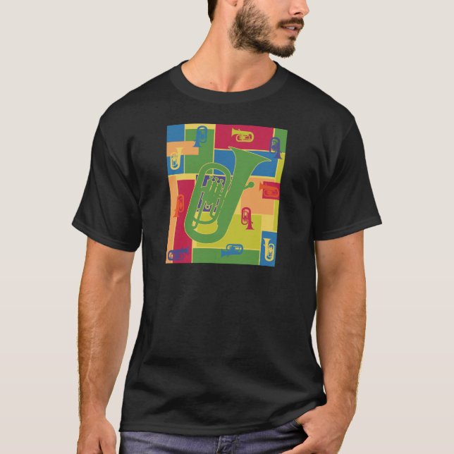 Camiseta Blocos de Cor de Eufônio (Frente)