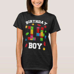 Camiseta Blocos De Edifício De 14 Anos Para Crianças 14 Bir