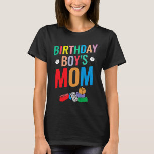 Camiseta Blocos de Edifício Mãe do Aniversário 8