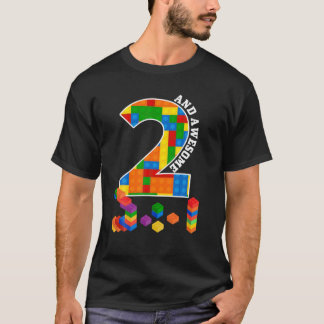 Camiseta Blocos de Edifícios Bricks Com 2 Anos De Idade, Aw