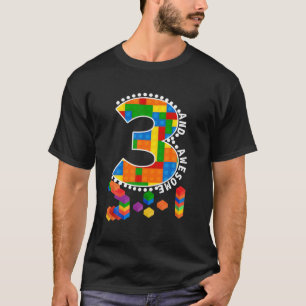 Camiseta Blocos de Edifícios Tijolos Com 3 Anos De Idade, A