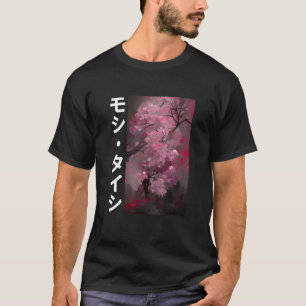 Camiseta Blocos de madeira de arbustos japoneses