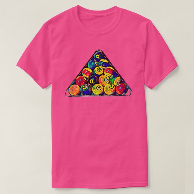 Camiseta Blocos de Piscina de Bilhar TShirt Classic (Frente do Design)
