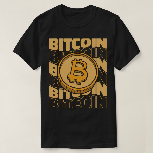 Camiseta Blocos de Texto Bitcurrency Crypto Crypto Cryptocu (Frente do Design)