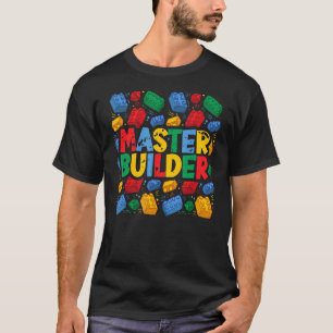 Camiseta Blocos do Construtor de tijolos do Vintage Master