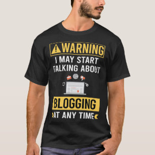 Camiseta Blogger do Blogue de Aviso Engraçado