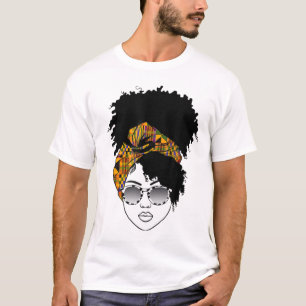 Camiseta Blogue de Cartaz da Mulher Americana Africana Kent