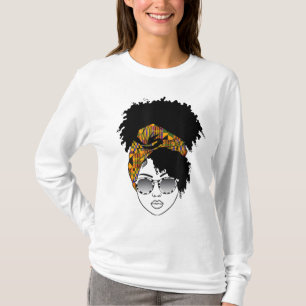 Camiseta Blogue de Cartaz da Mulher Americana Africana Kent