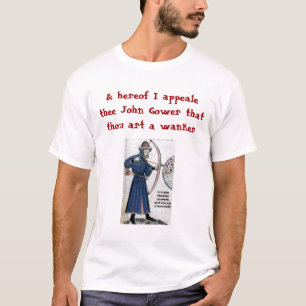 Camiseta Blogue de Chaucer: Gower = Wankere