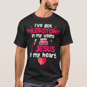 Camiseta Blogue Phlebotomista Christian Jesus Phlebotomy