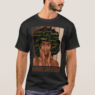 Camiseta Blogueira escolar africana, mulheres macabras Bun