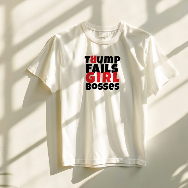 Camiseta Blogueiro anti-trump feminista slogan vermelho neg (Criador carregado)