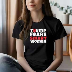 Camiseta Blogueiro anti-trump feminista slogan vermelho neg